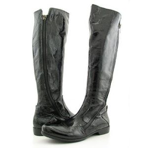 APEPAZZA 'Oleandro' Tall Black Leather Boots, 6 5
